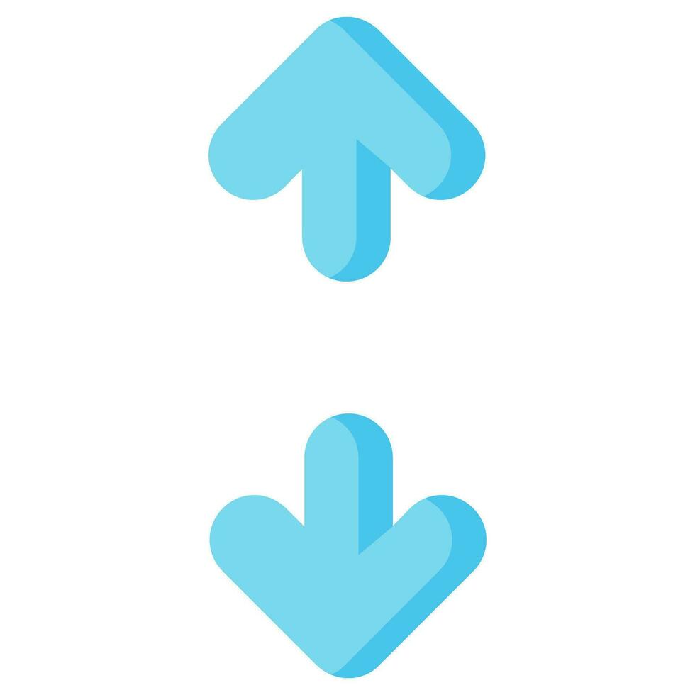 vertical expand arrow vector flat icon