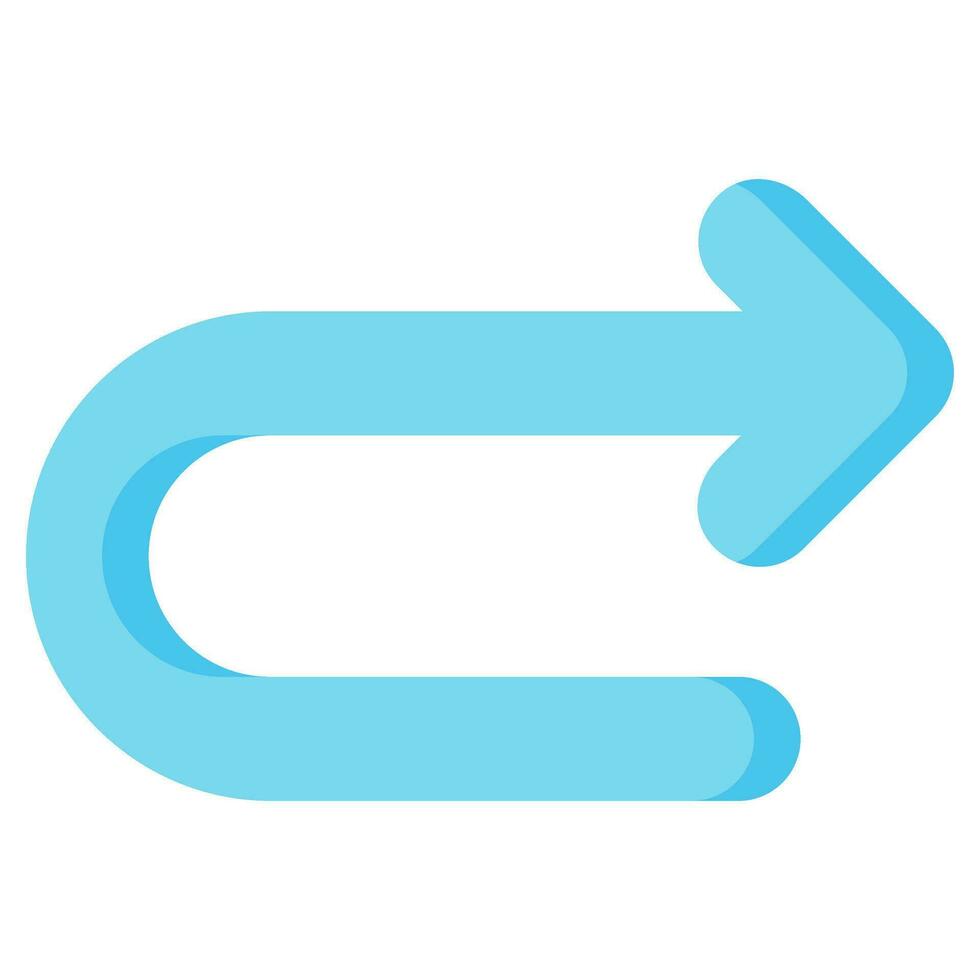 return right arrow vector flat icon