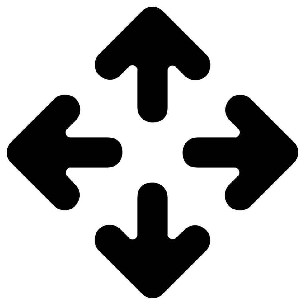 zoom in arrow vector icon