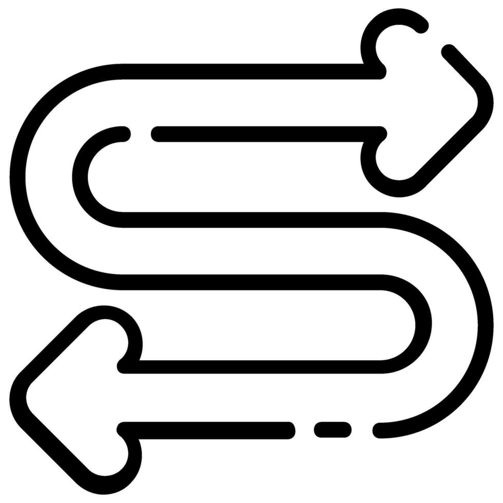 connector arrow vector outline icon