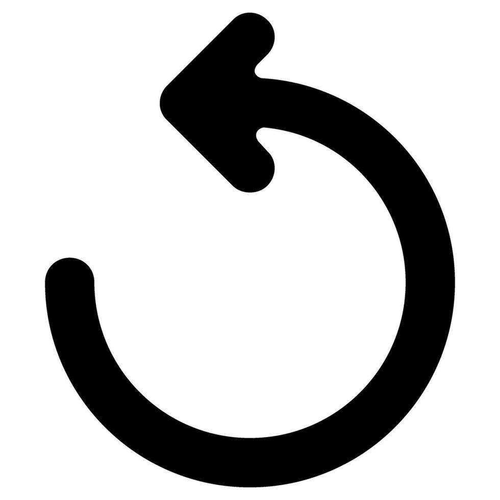 back arrow vector icon