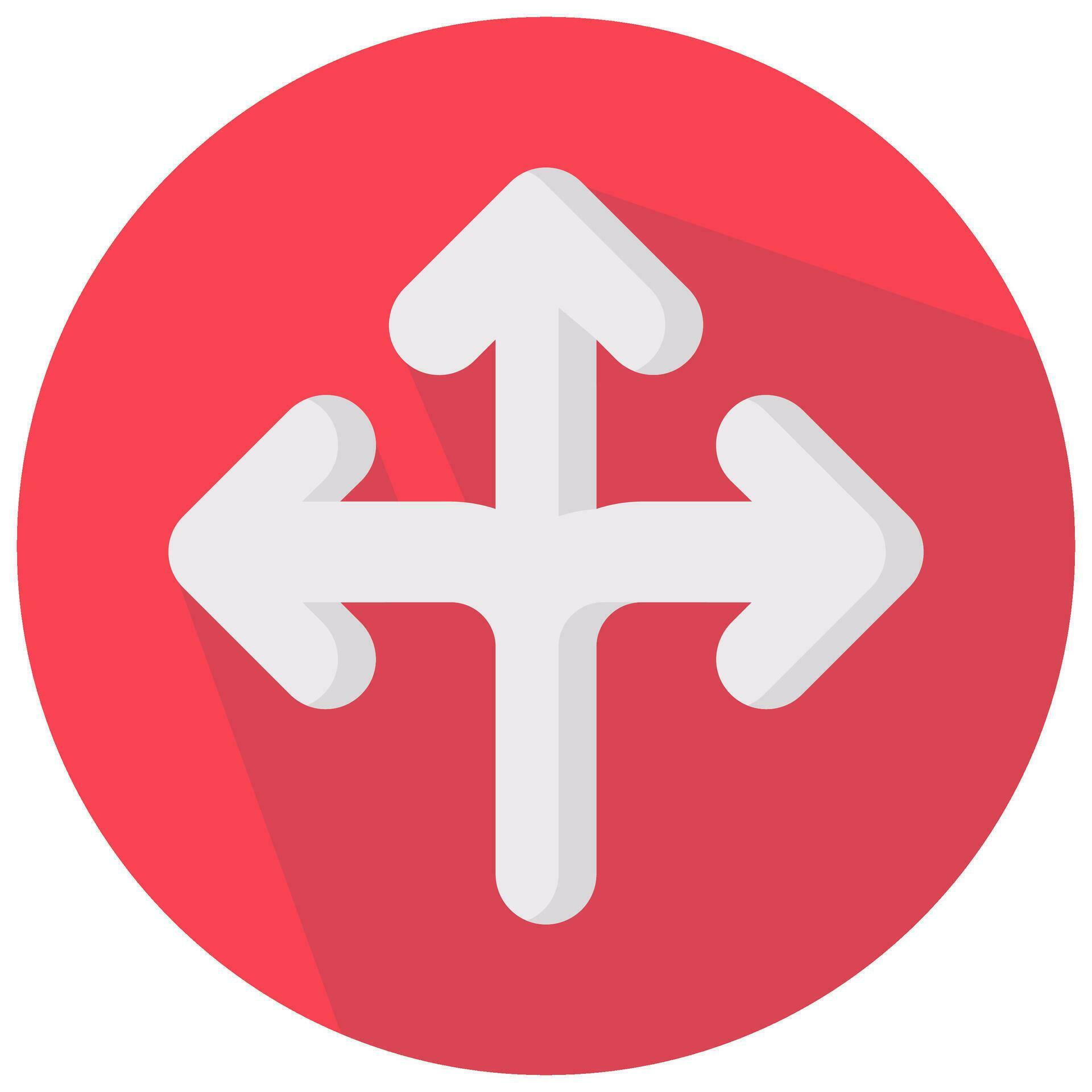 multiple split arrow vector round flat icon 26323002 Vector Art at Vecteezy