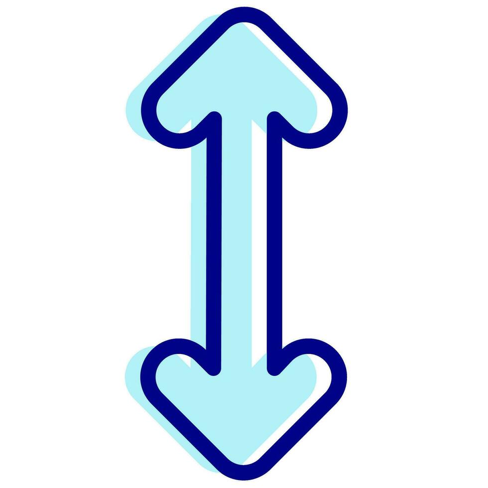 vertical size arrow vector icon
