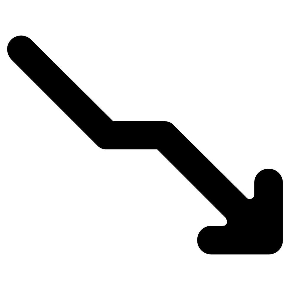 falling arrow vector icon
