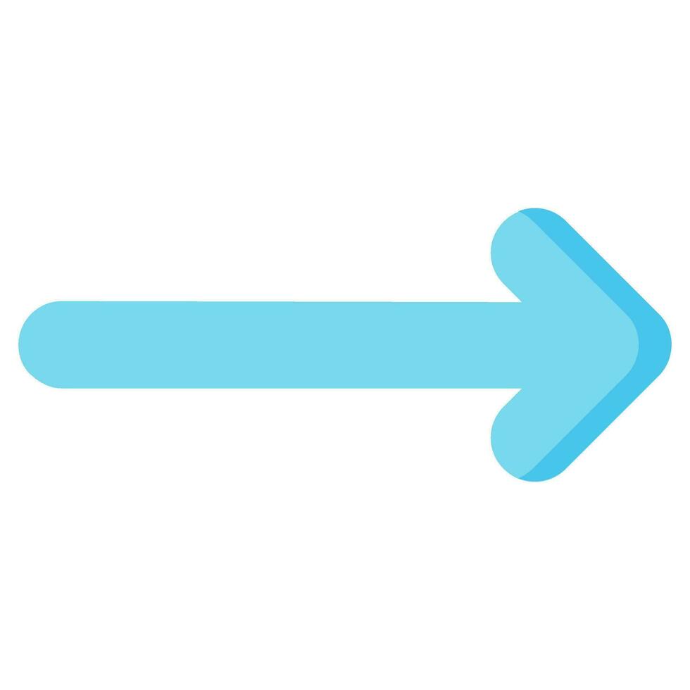 right arrow vector flat icon