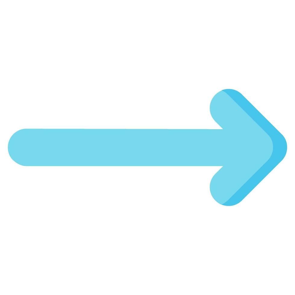 right arrow vector flat icon