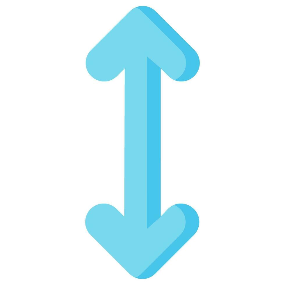 vertical size arrow vector flat icon