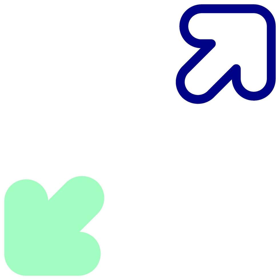 diagonal stretch arrow vector icon