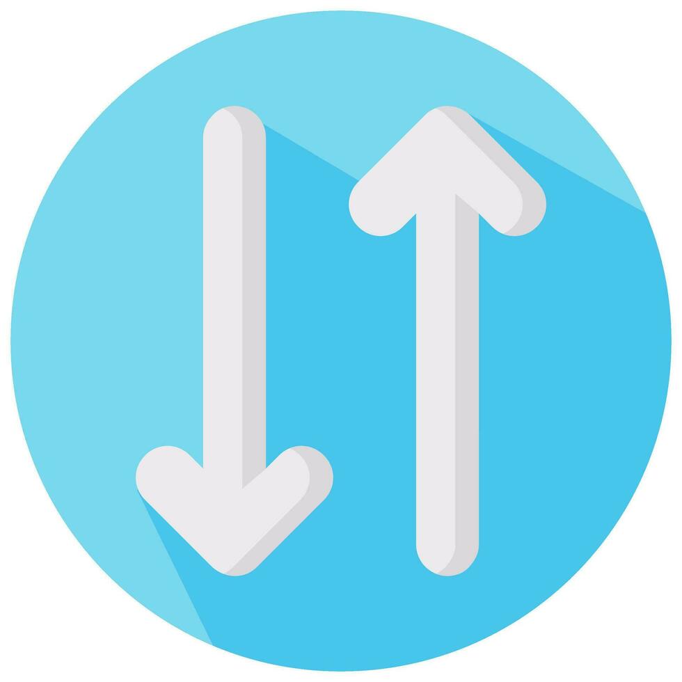 passing arrow vector round flat icon