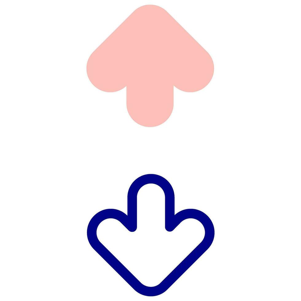 vertical expand arrow vector icon