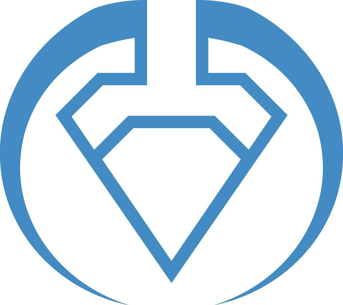 Diamond Icon Vector Illustration. Flat design style eps 10.