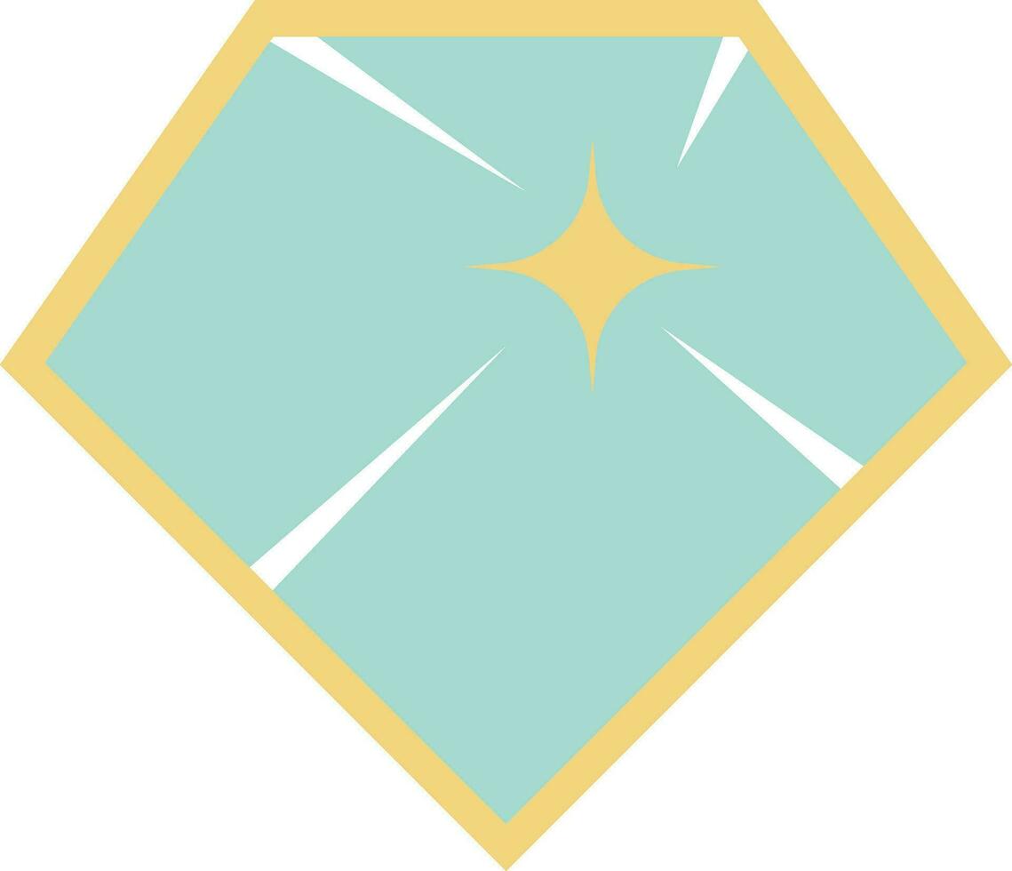 Diamond Icon Vector Illustration. Flat design style eps 10.