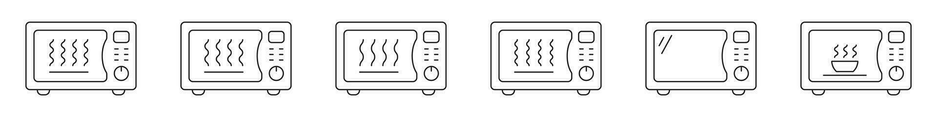 Microwave oven icon. Kitchen appliance icon. Simple microwave oven icon. vector