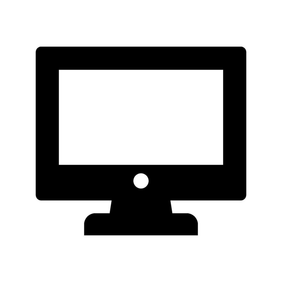 Monitor Icon Vector Symbol Design Illustration