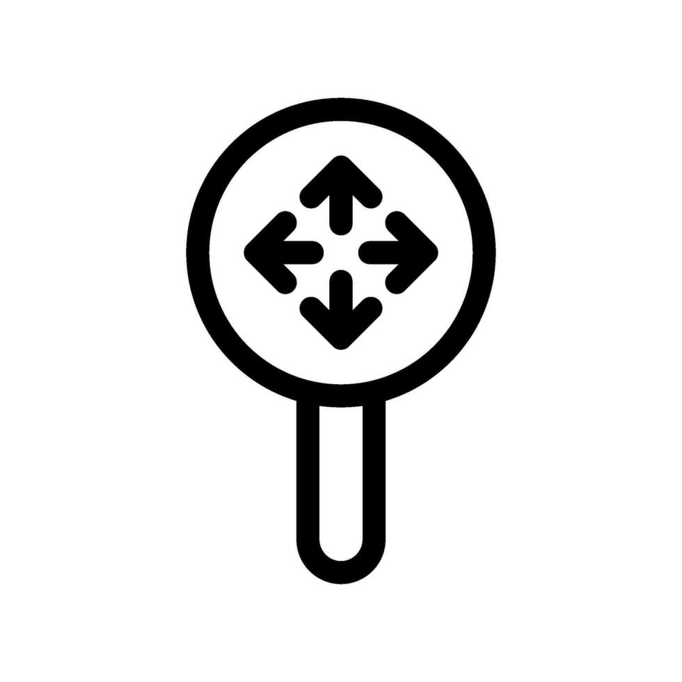 Expand Icon Vector Symbol Design Illustration