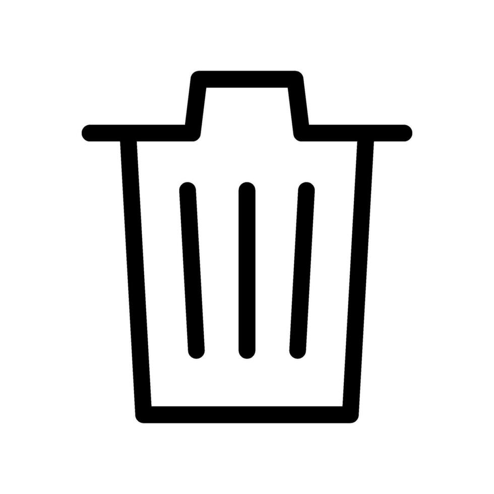 basura icono vector símbolo diseño ilustración