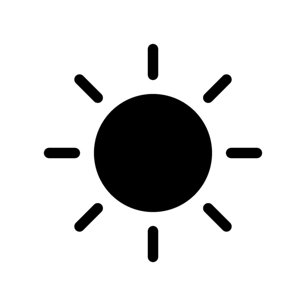 Brightness Icon Vector Symbol Design Illustration