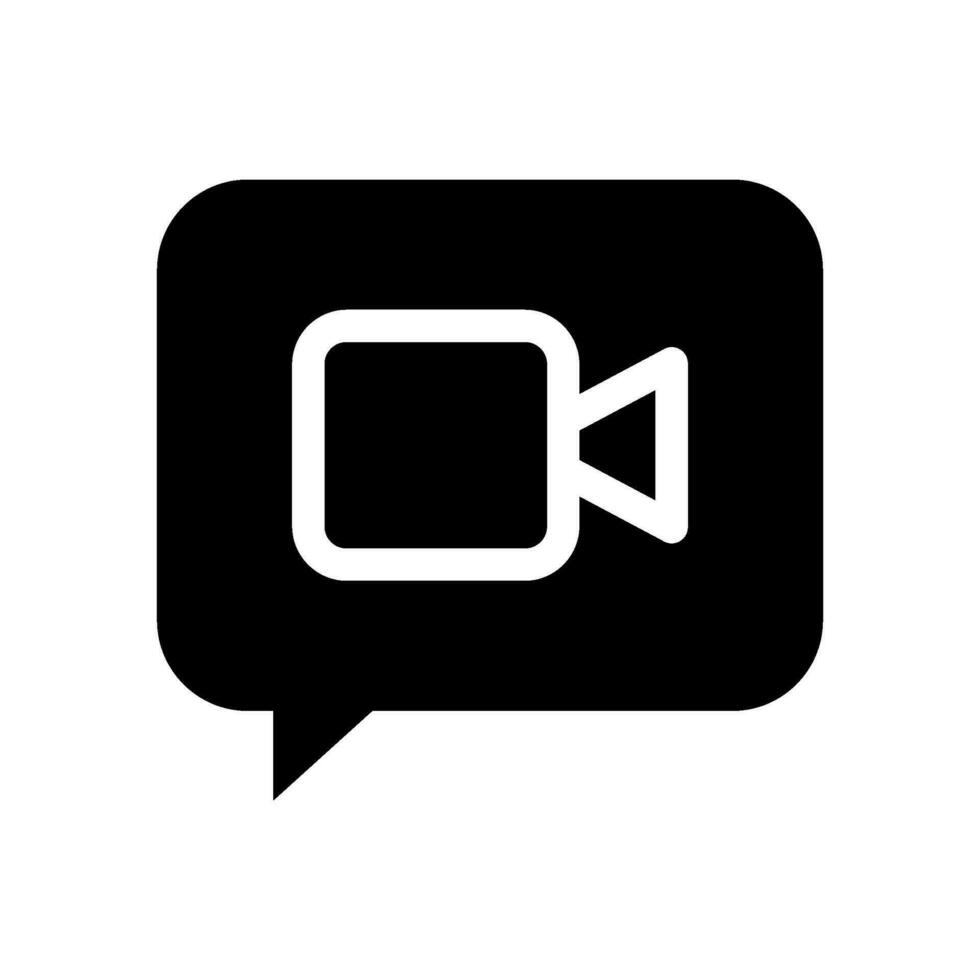 Video Call Icon Vector Symbol Design Illustration