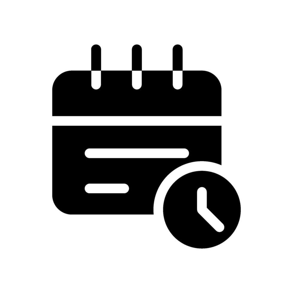 Schedule Icon Vector Symbol Design Illustration