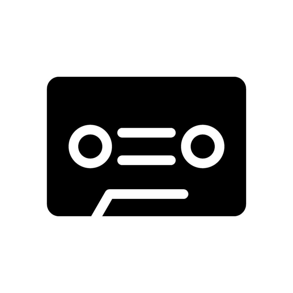 Cassete Icon Vector Symbol Design Illustration
