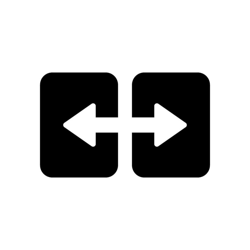 Split Icon Vector Symbol Design Illustration