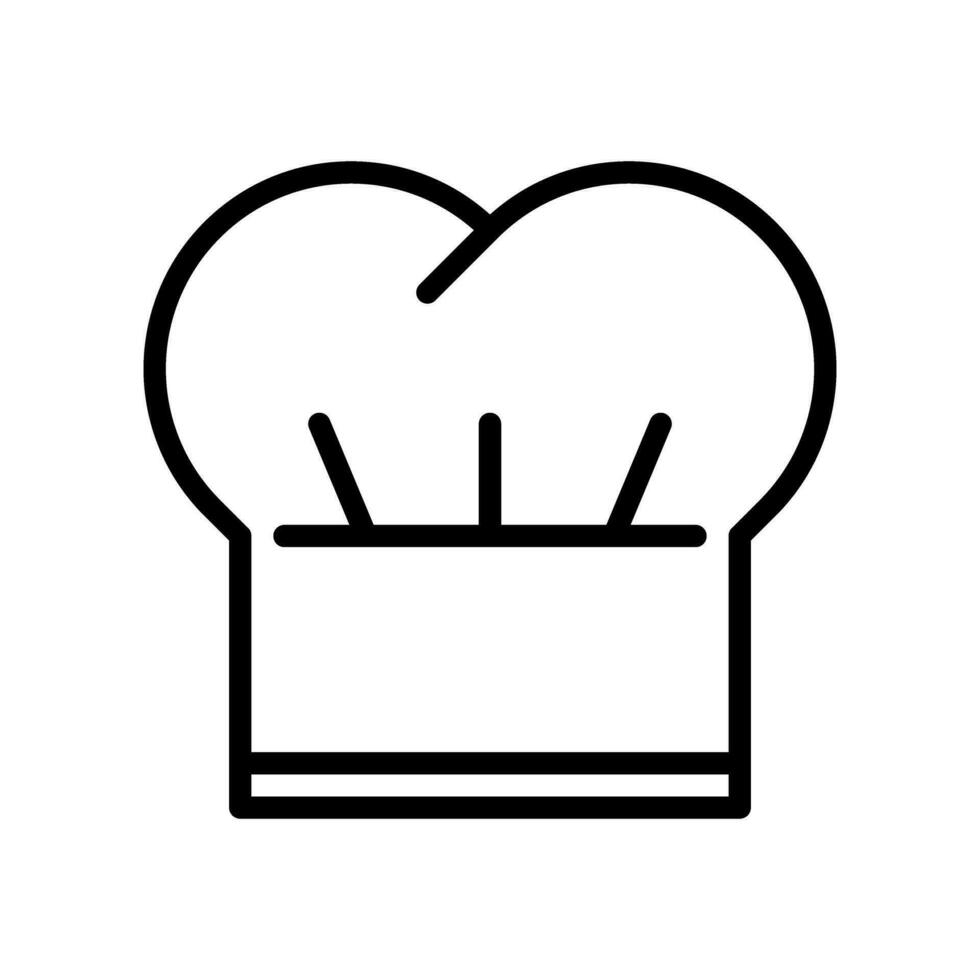 cocinero sombrero icono vector. cocinar ilustración signo. cocina símbolo. vector