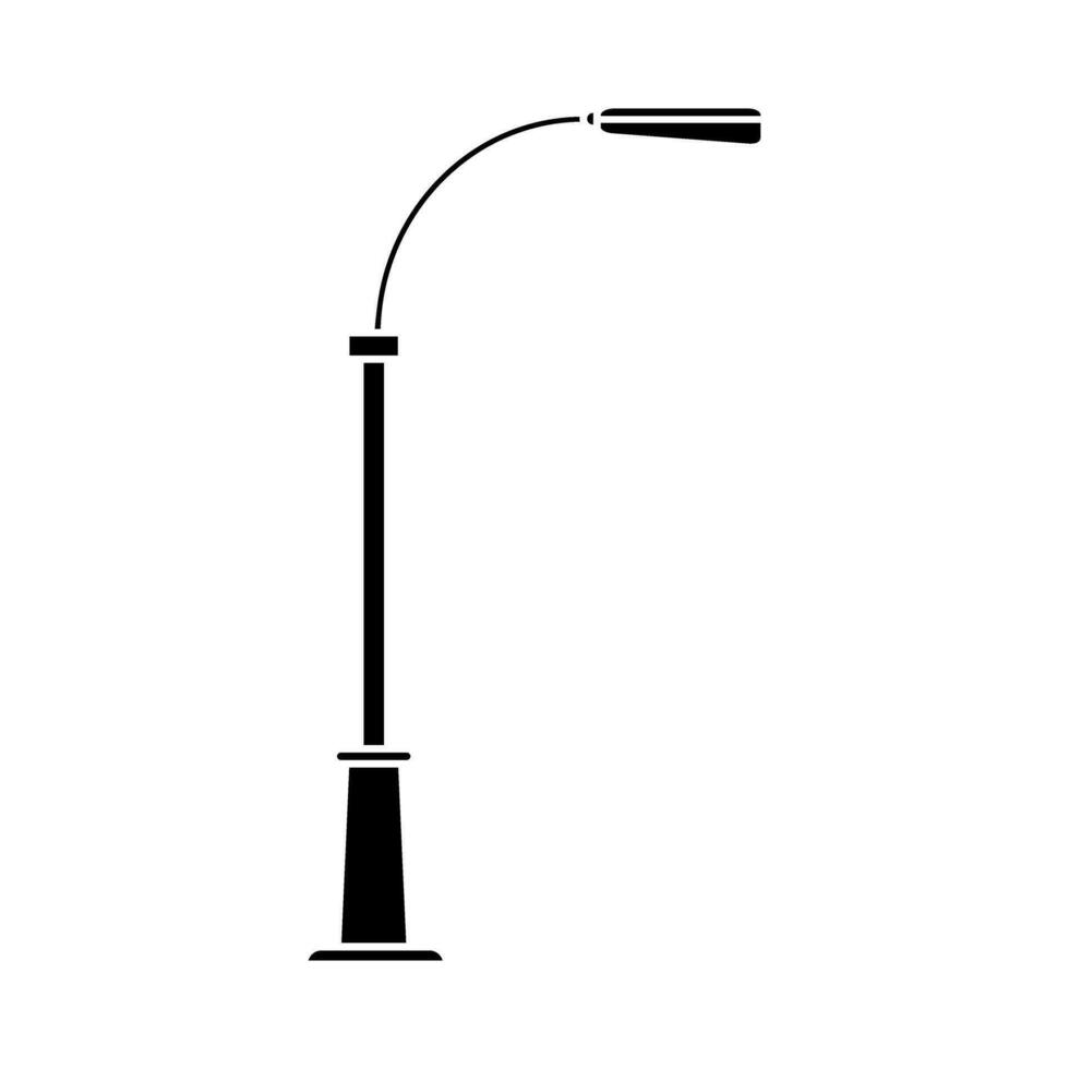 Street light vector icon. Street lighting illustration sign. Flashlight