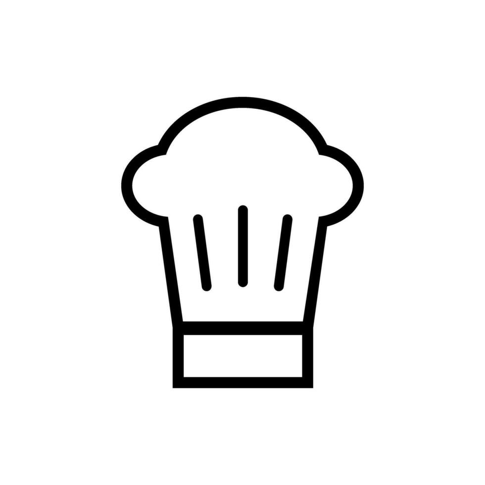 Chef hat icon vector. Cook illustration sign. kitchen symbol. vector