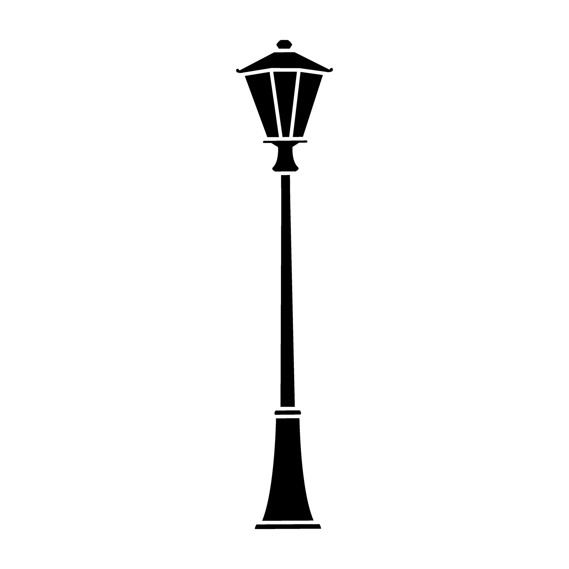 Street light vector icon. Street lighting illustration sign. Flashlight ...