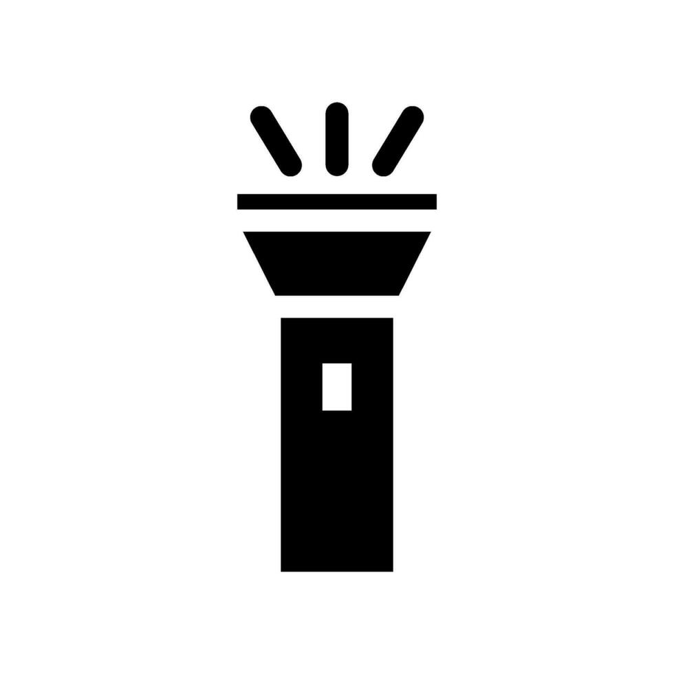 Flashlight Icon Vector Symbol Design Illustration