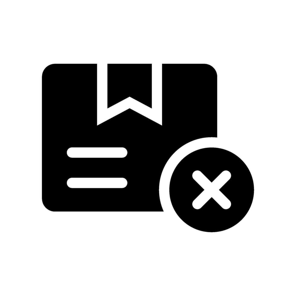 Cancel Order Icon Vector Symbol Design Illustration