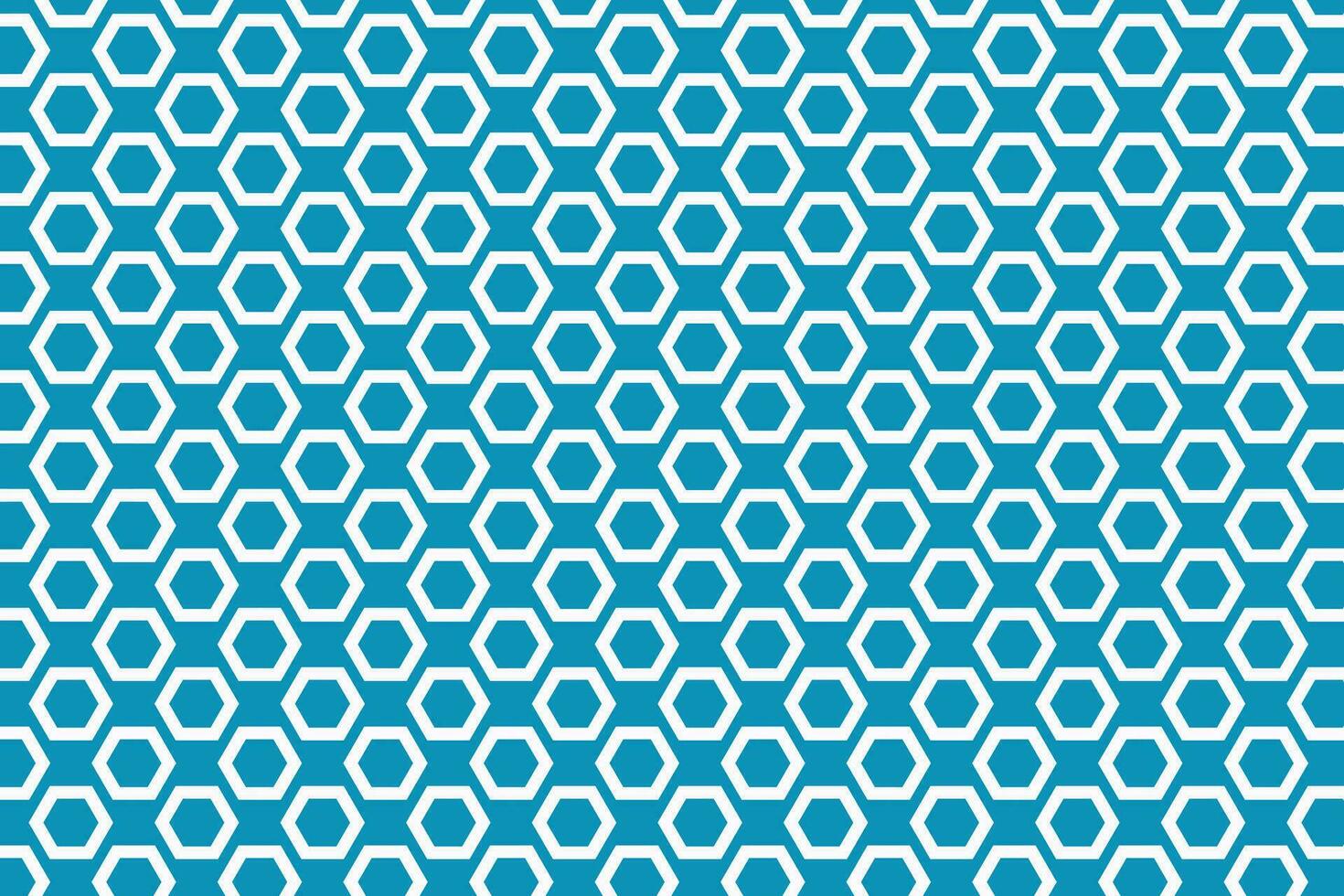 Blue and white hexagons seamless pattern. Hexagonal blocks geometric background. Hexagon symbol vector illustration.