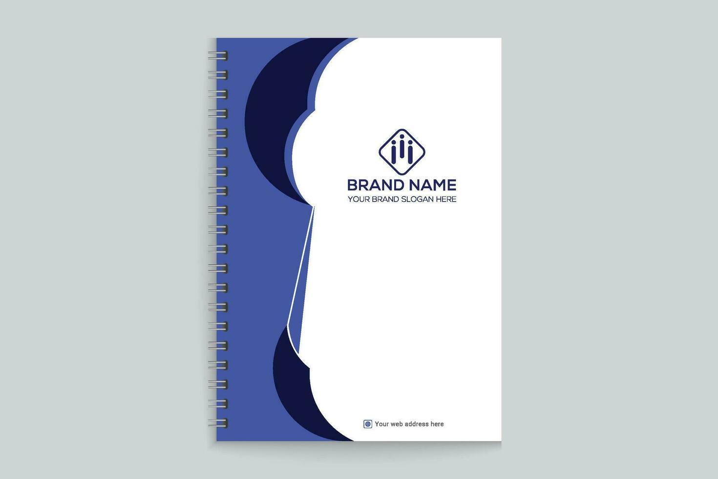 Gradient  notebook cover template vector