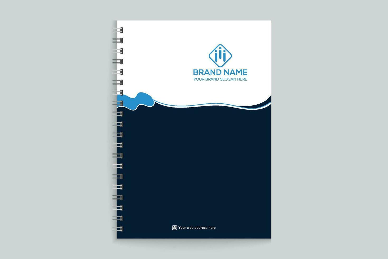 moderno profesional cuaderno cubrir diseño vector