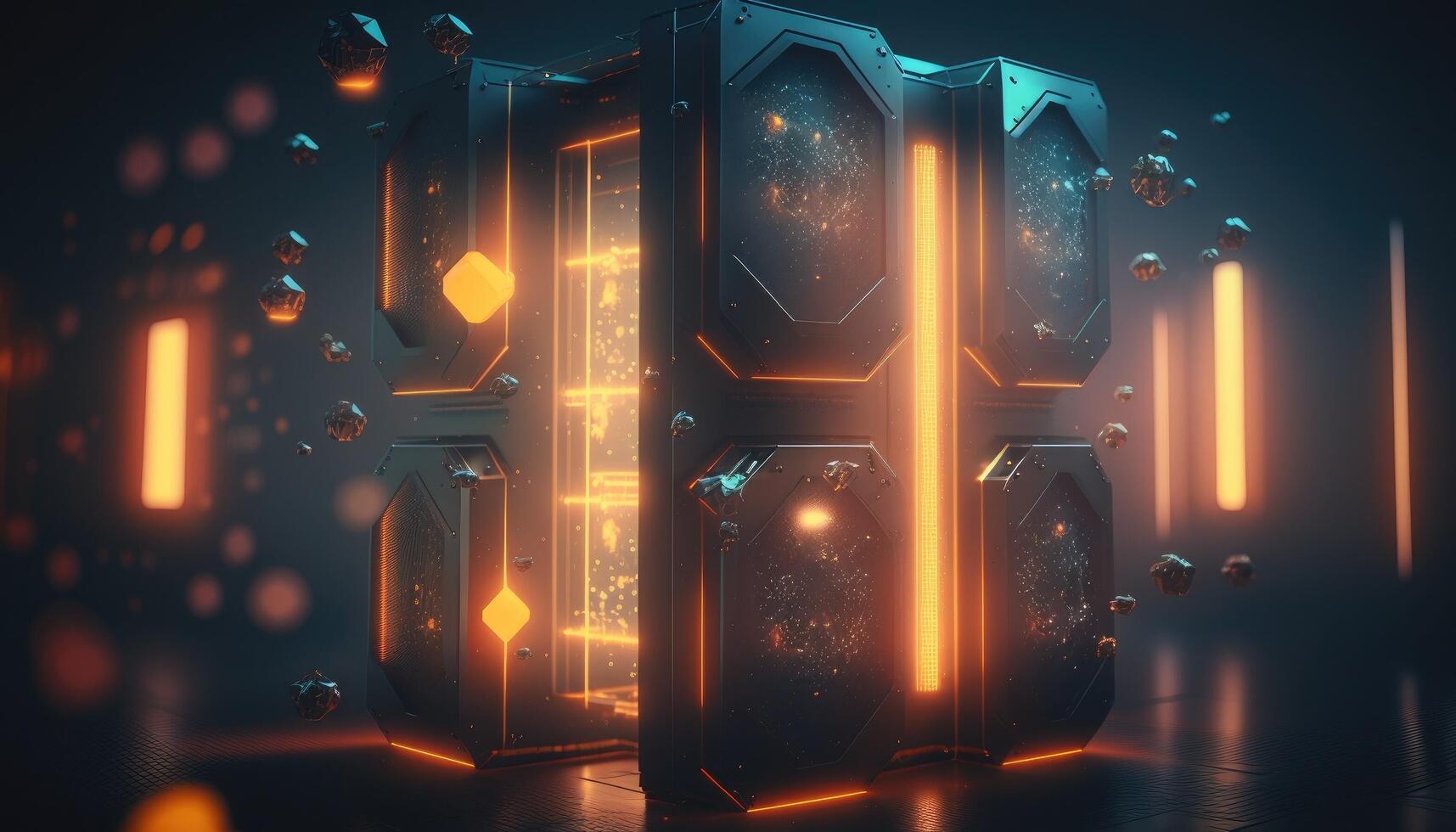 Big data visualization. Futuristic infographic. Information aesthetic design. Visual data complexity. Threads graphic visualization. Social network representation. Abstract data graph. photo