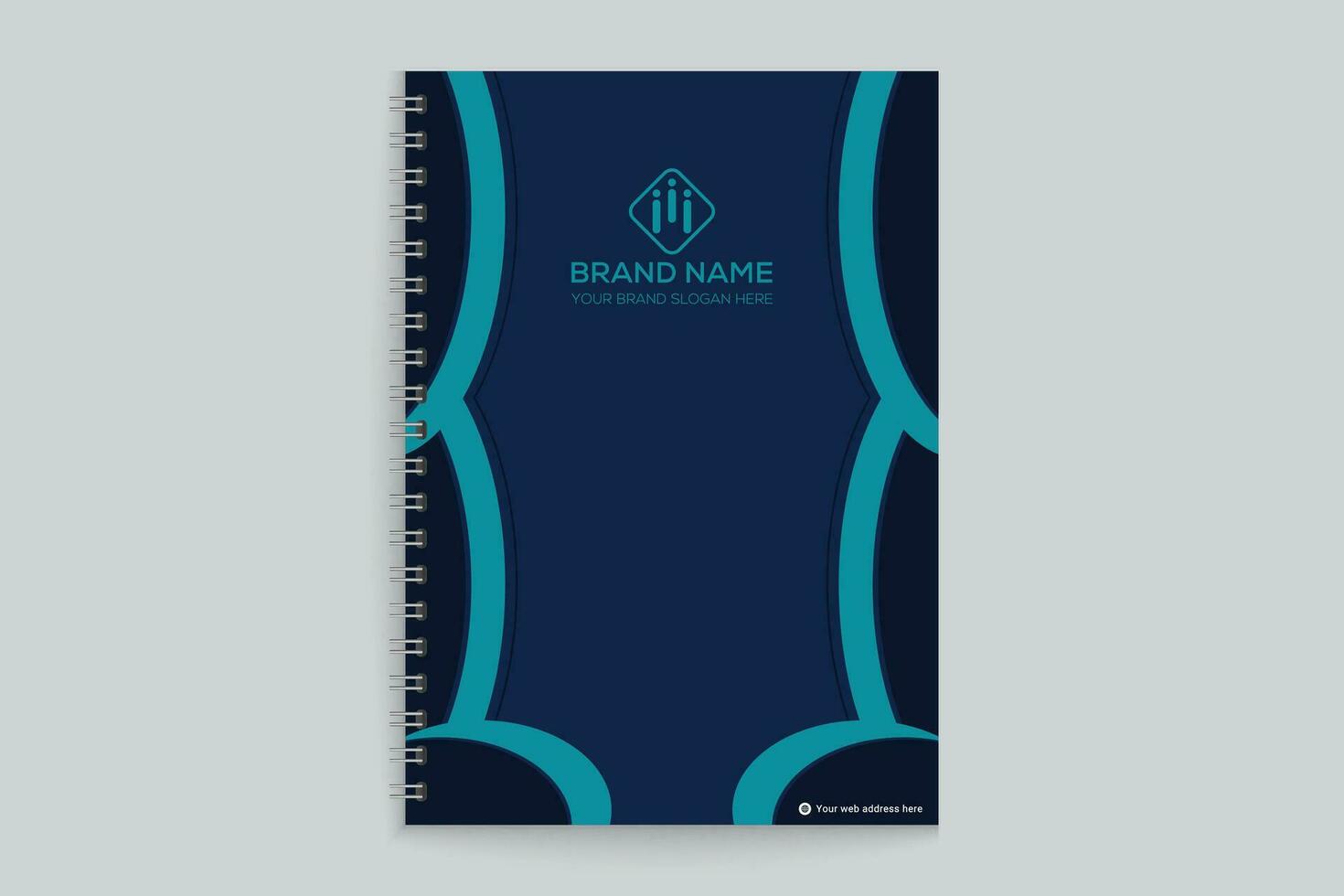 Corporate notebook cover template vector