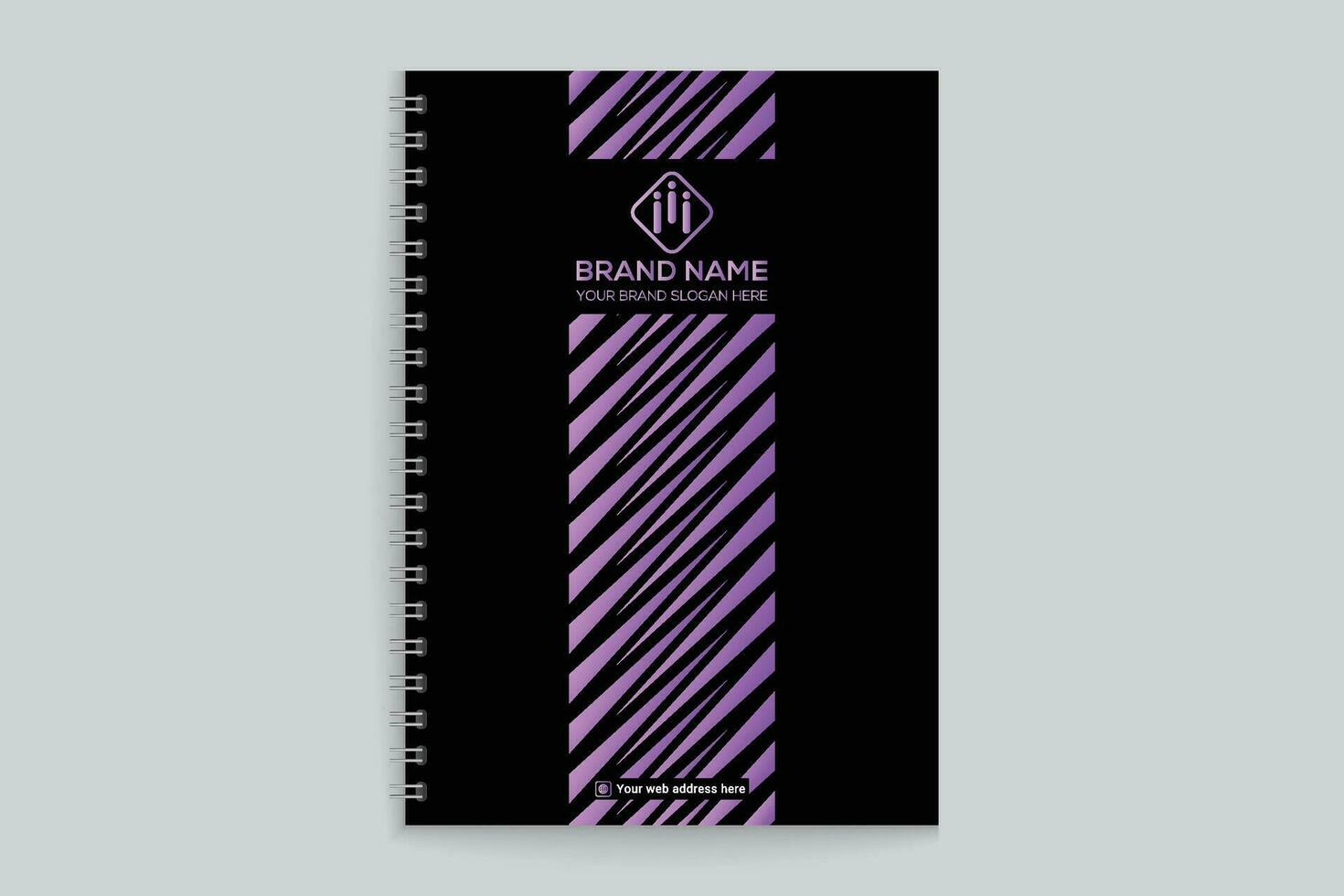 notebook cover design template vector