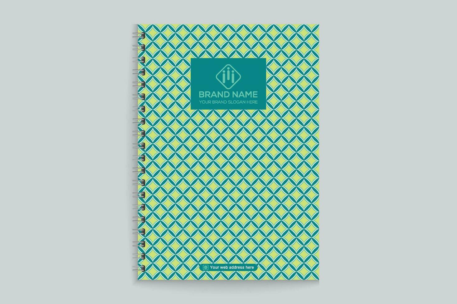 Modern professional notebook cover design vector