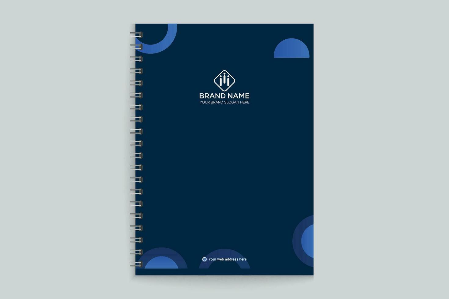 black  color notebook cover design vector
