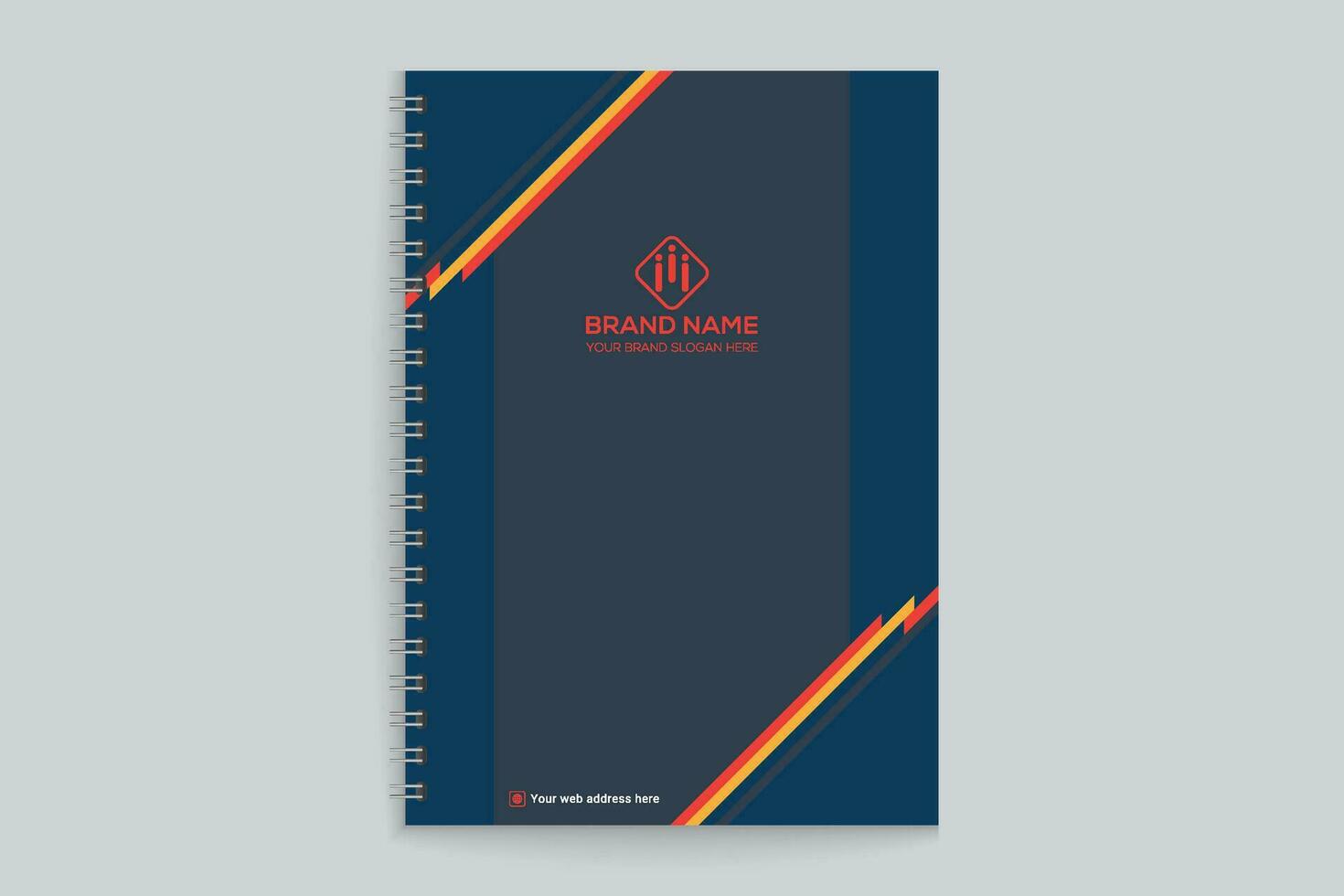 Modern professional notebook cover design vector