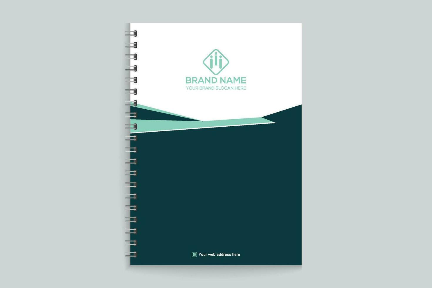 conjunto de moderno cuaderno cubrir diseño modelo vector