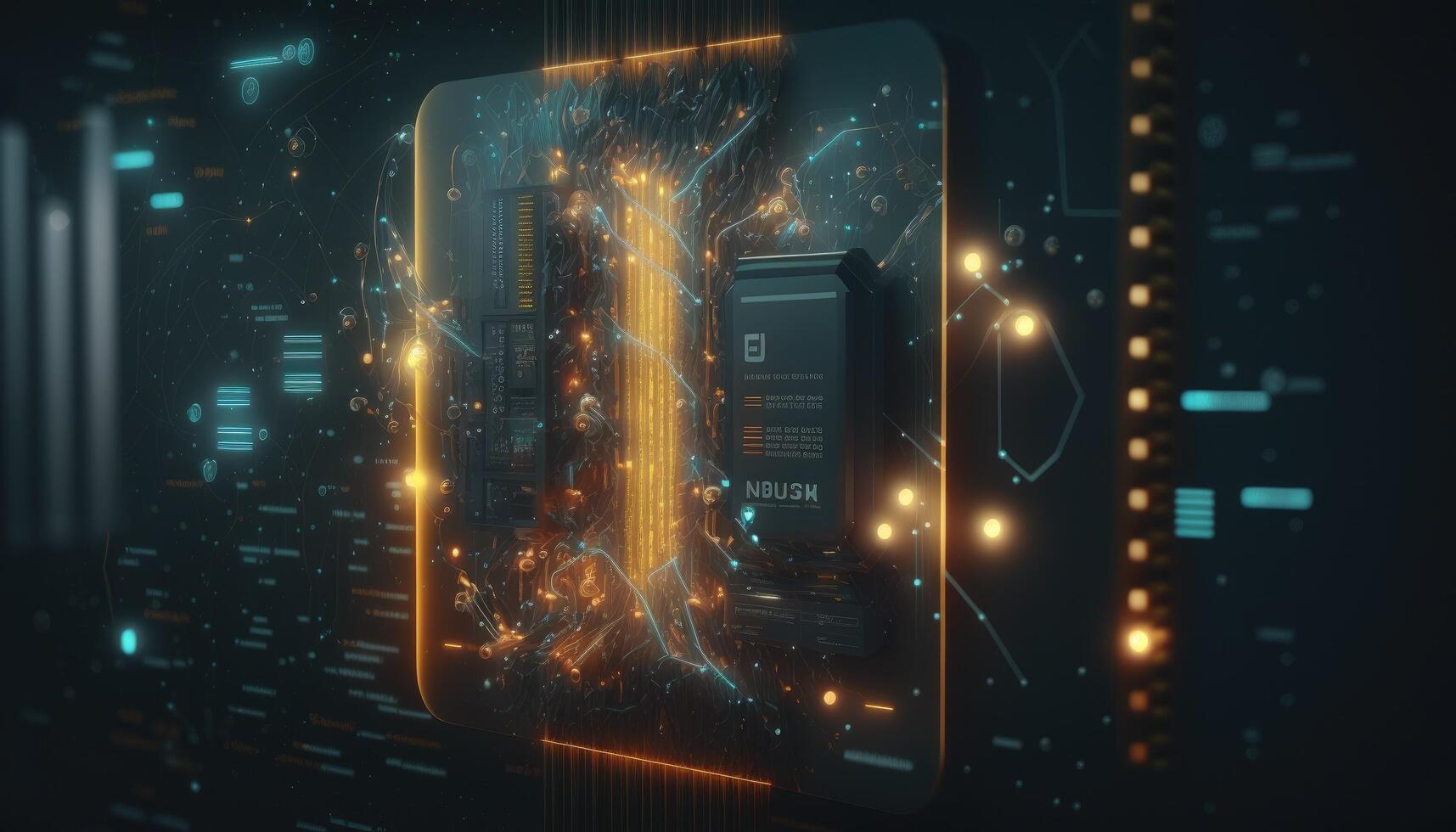 Big data visualization. Futuristic infographic. Information aesthetic design. Complex data threads graphic visualization. Social network representation. Abstract data graph. photo
