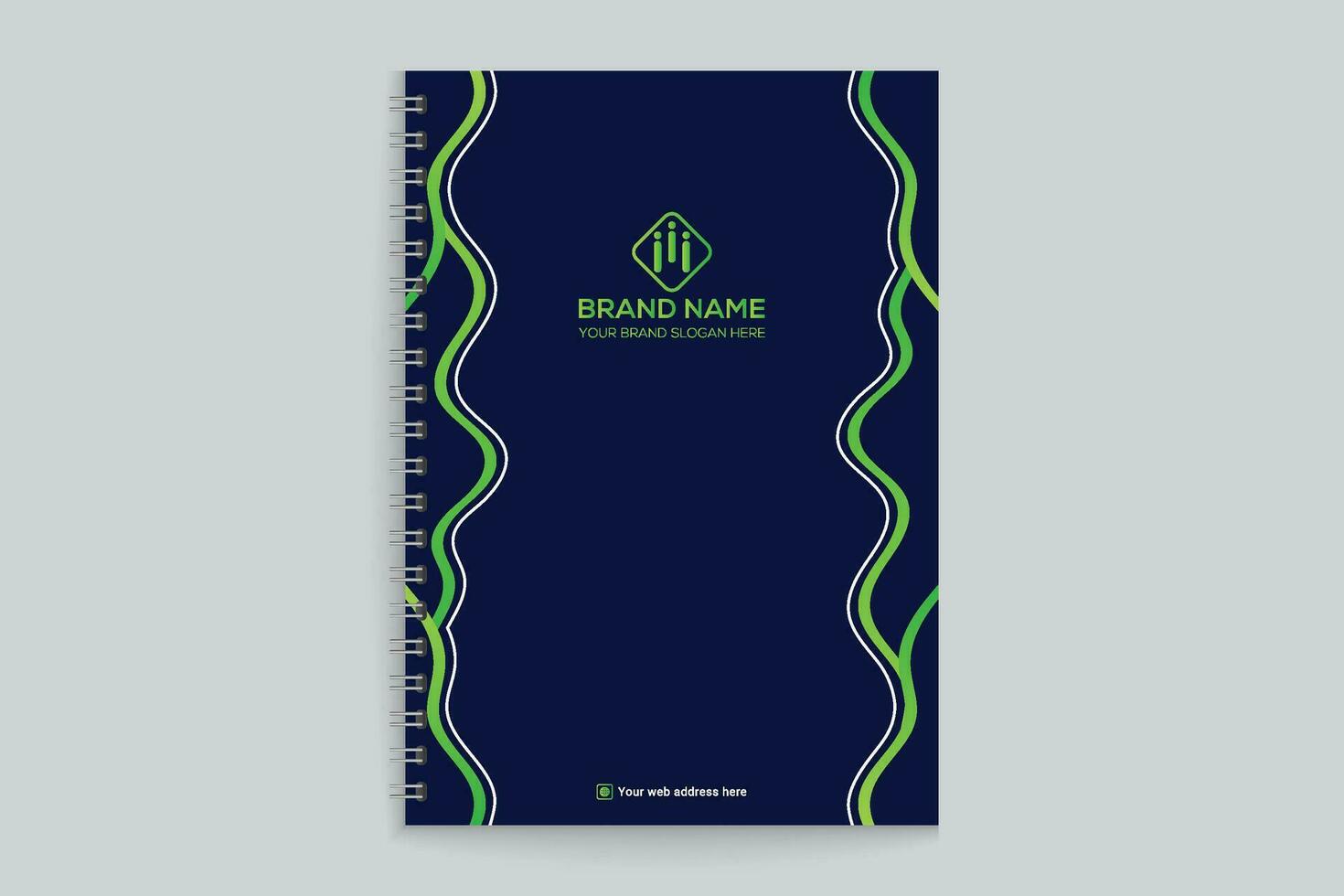 notebook cover design template vector