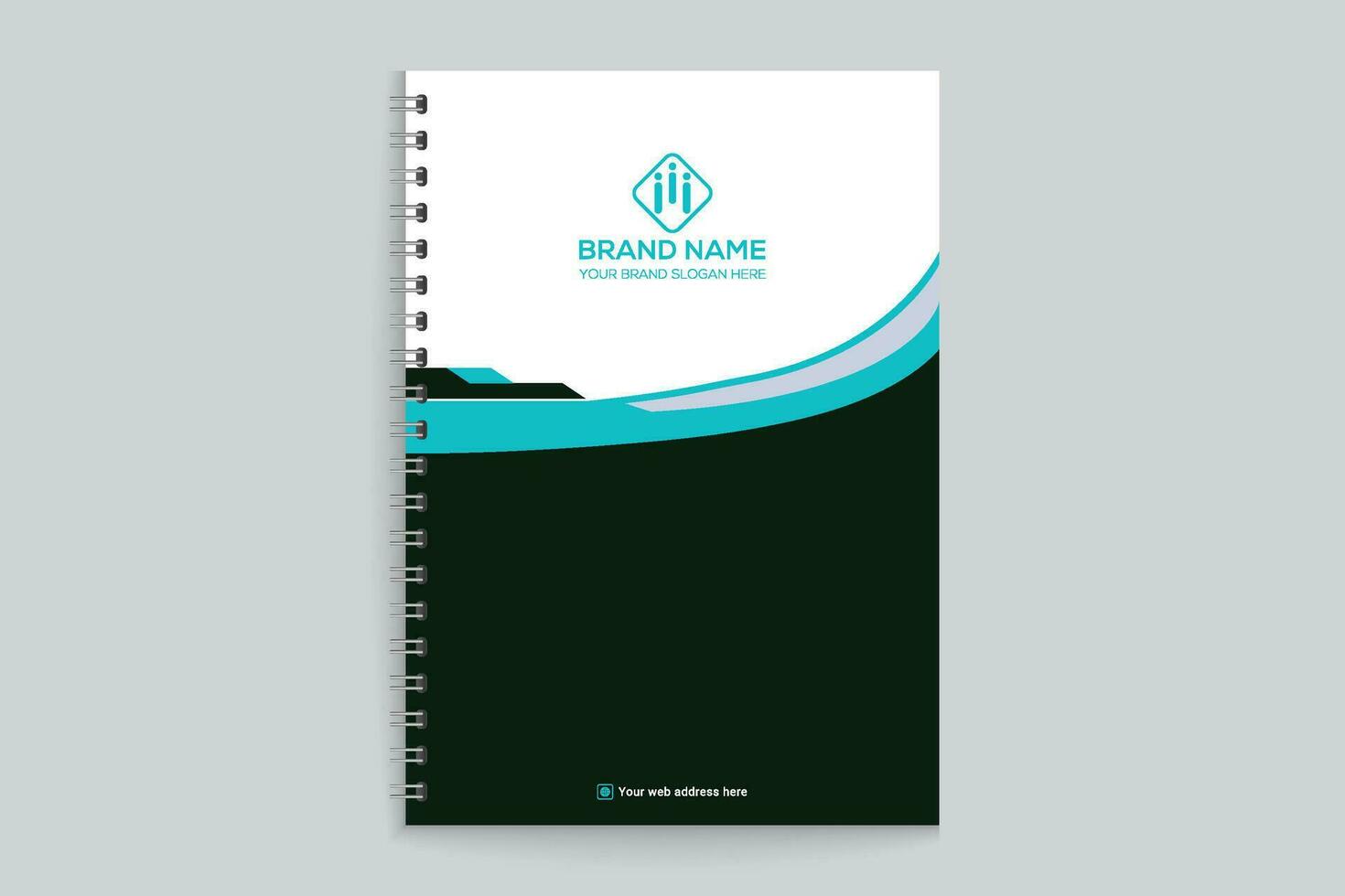 Black shape notebook cover design 26325190 Vector Art at Vecteezy