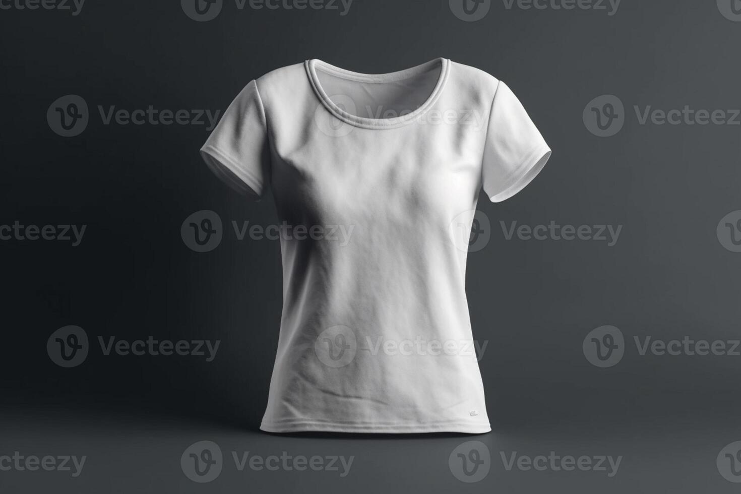 Versatile and Practical, 3D Empty White T-Shirt Mockup for Any Design,3d render AI Generated photo