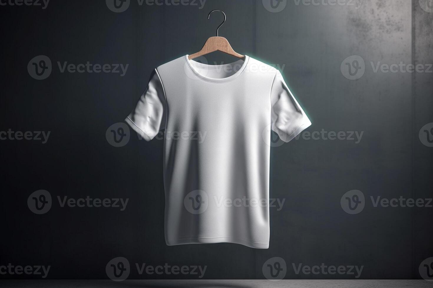 Effortlessly Minimal, 3D Empty White T-Shirt Mockup with Subtle Elegance,3d render photo