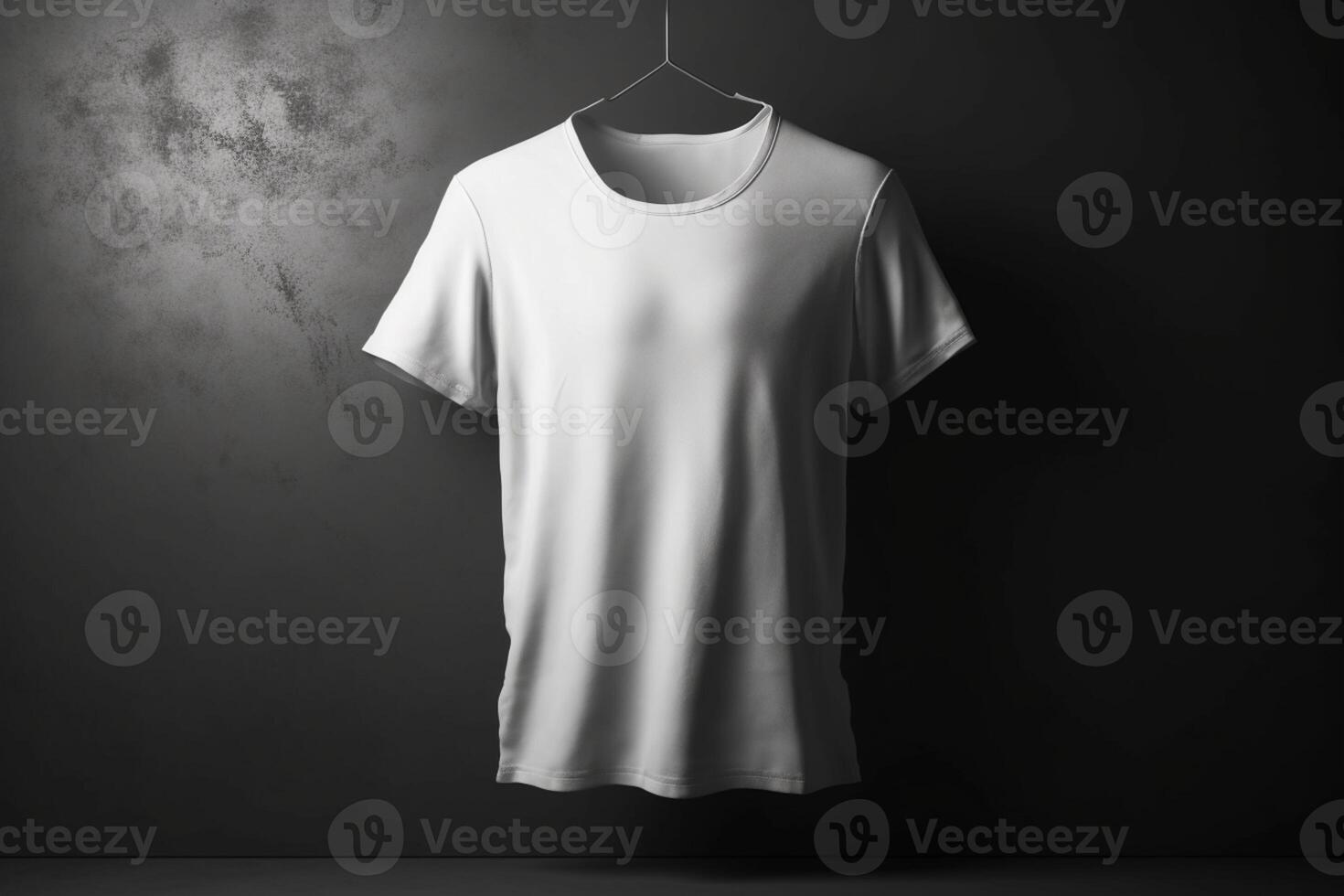 Modern and Sleek, 3D Empty White T-Shirt Mockup with Sharp Lines,3d render photo