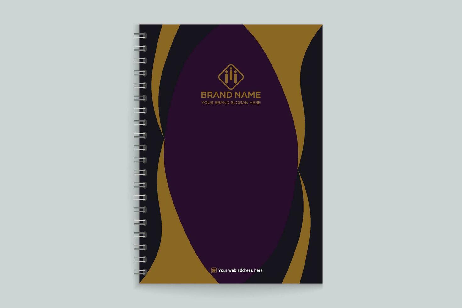 Corporate notebook cover template vector