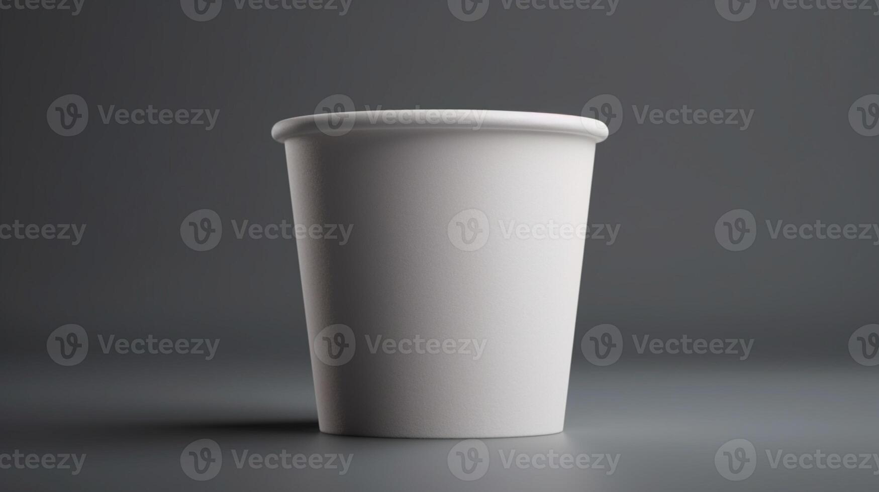 This blank ice cream paper cup mockup is perfect for showcasing your own designs photo