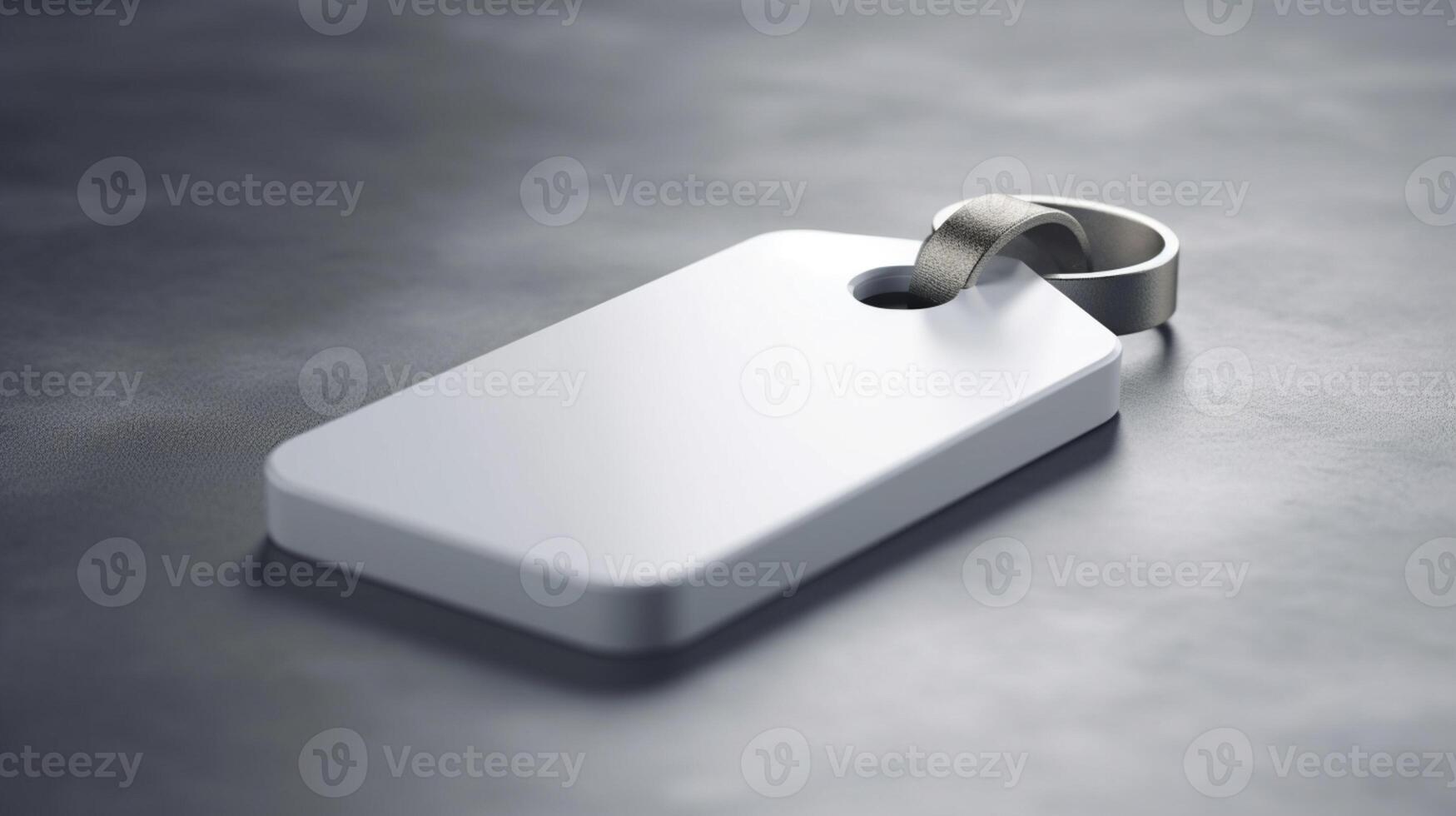 A clean white label tag mockup provides a minimalist backdrop for your designs photo